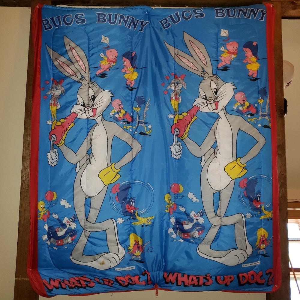 1980s Bugs Bunny Sleeping Bag